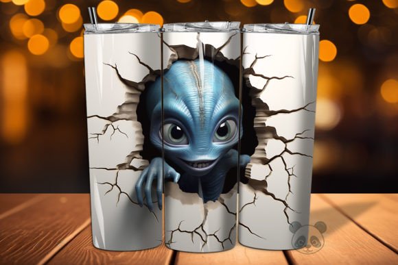 3D Alien Cracked Hole Tumbler Wrap 27: A Sublimation Guide