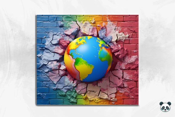 3D Earth Cracked Hole Tumbler Wrap 14 Design Guide