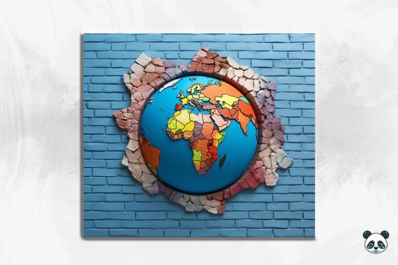 3D Earth Cracked Hole Tumbler Wrap Design Guide