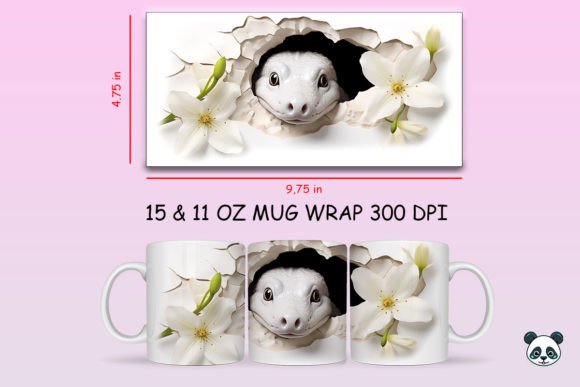3D Eel Mug Wrap Png 2: A Creative Sublimation Asset