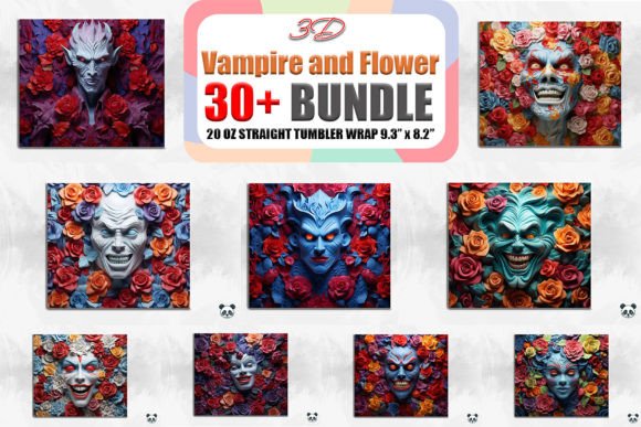 3D Vampire and Flower Tumbler Bundle Guide