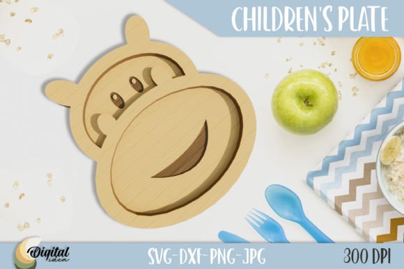 Bringing Playtime to Life with a 3D Laser Cut Hippopotamus Plate
