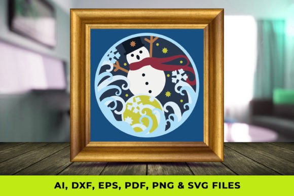 Crafting Depth and Dimension with Layered 3D Snowman SVG Designs