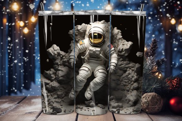 Creating Spooky Space Vibes with the 3D Halloween Astronaut Tumbler Wrap 33