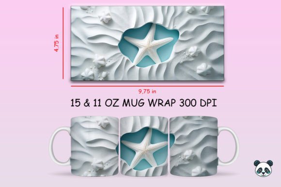 Elevate Designs with 3D Starfish Mug Art