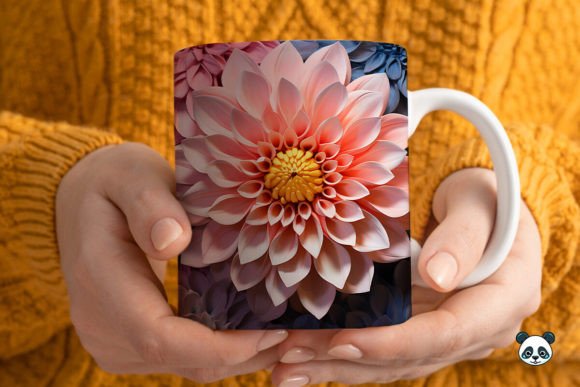 Elevating Custom Drinkware with 3D Dahlia Mug Wrap Sublimation