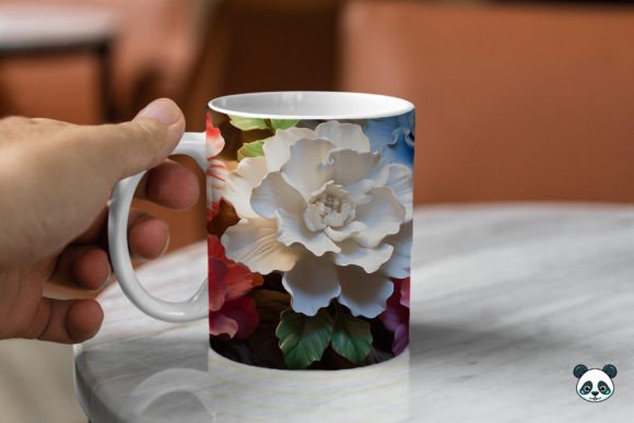 Elevating Drinkware with 3D Camellia Mug Wrap Sublimation