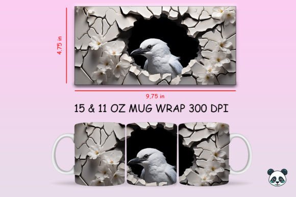 Evaluating 3D Crow Mug Wrap Sublimation for Custom Drinkware