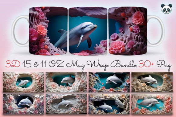 Evaluating the 3D Dolphin Mug Wrap Sublimation Bundle for Professional Crafters