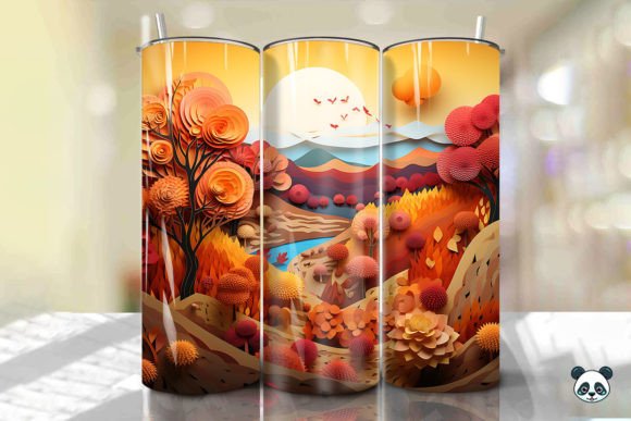 Evaluating the 3D Vibrant Autumn Colors Tumbler Wrap 3 for Sublimation Projects