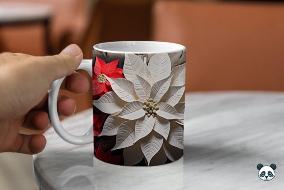 Mastering Holiday Sublimation with 3D Poinsettia Mug Wrap Designs