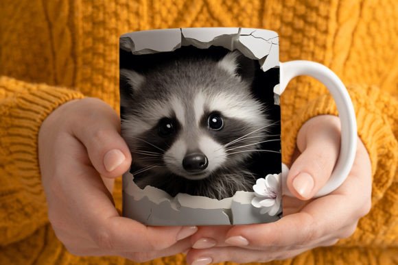 Mastering the Craft: A Guide to 3D Raccoon Mug Wrap Sublimation Designs