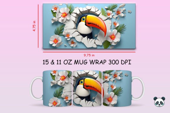 Strategic Branding with 3D Toucan Mug Wrap Sublimation