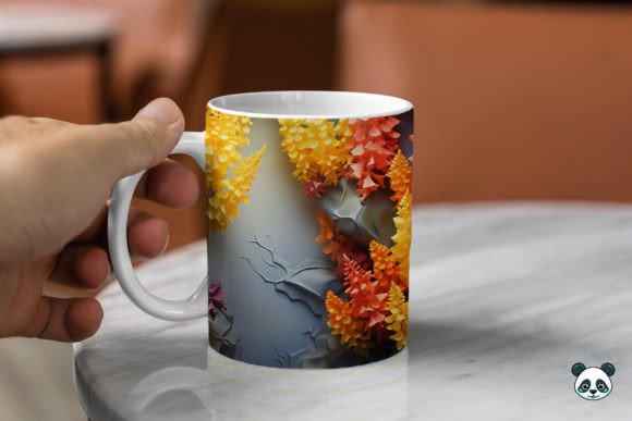 Transform Your Drinkware with 3D Mahonia Mug Wrap Sublimation