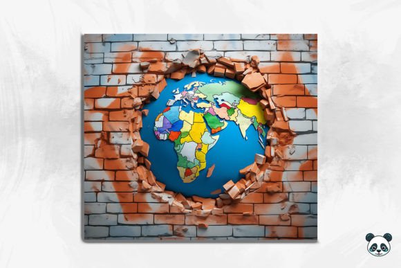 Transform Your Sublimation Projects with the 3D Earth Cracked Hole Tumbler Wrap 2